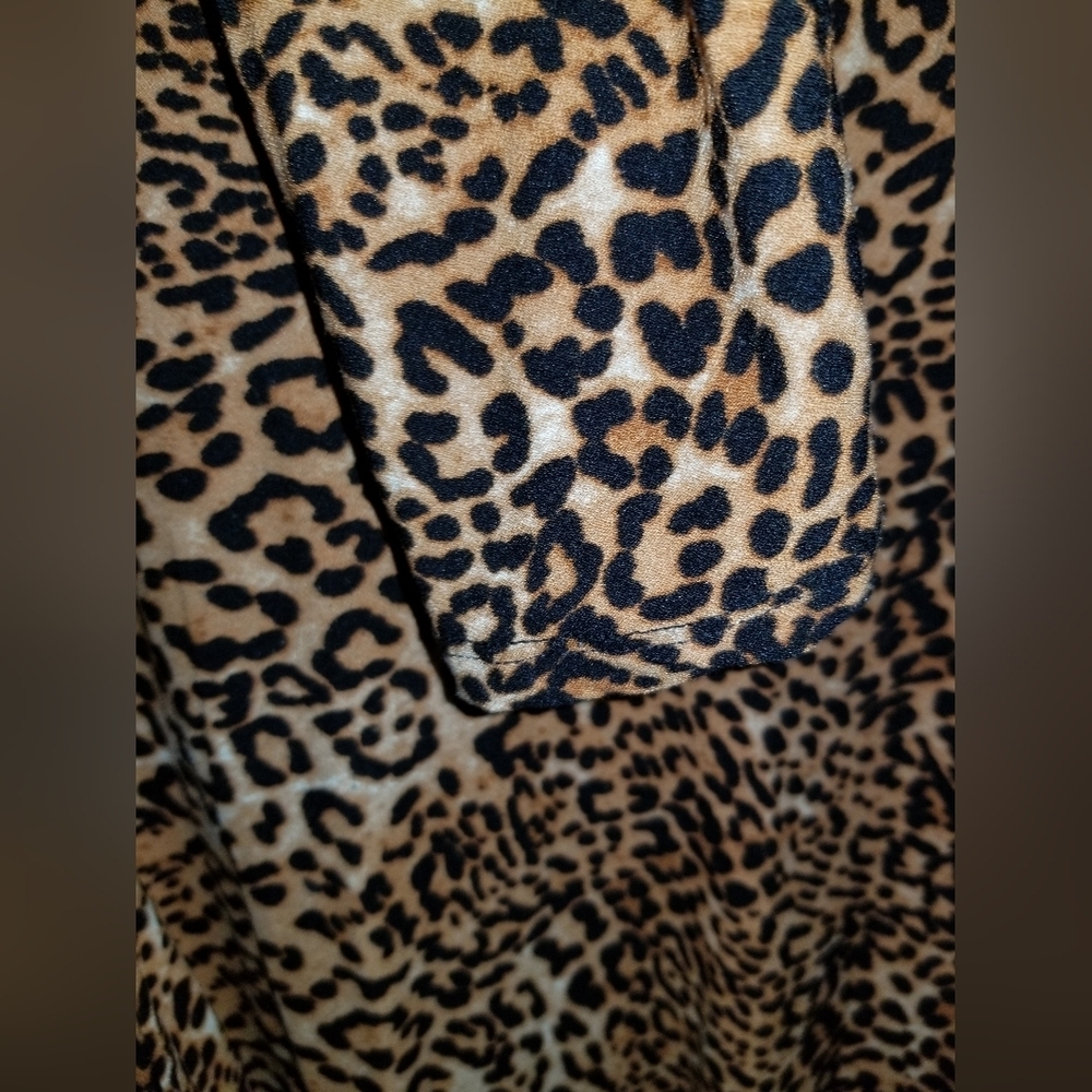 Lily Morgan Womens Cheetah Leopard Print Stretchy Dress Label Reads Size Small - Picture 6 of 14